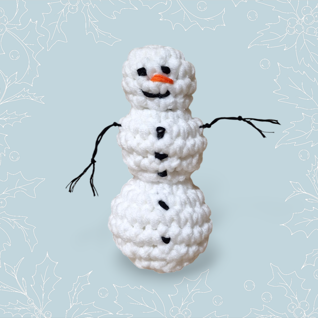 FREE Snowman Decoration Crochet Pattern