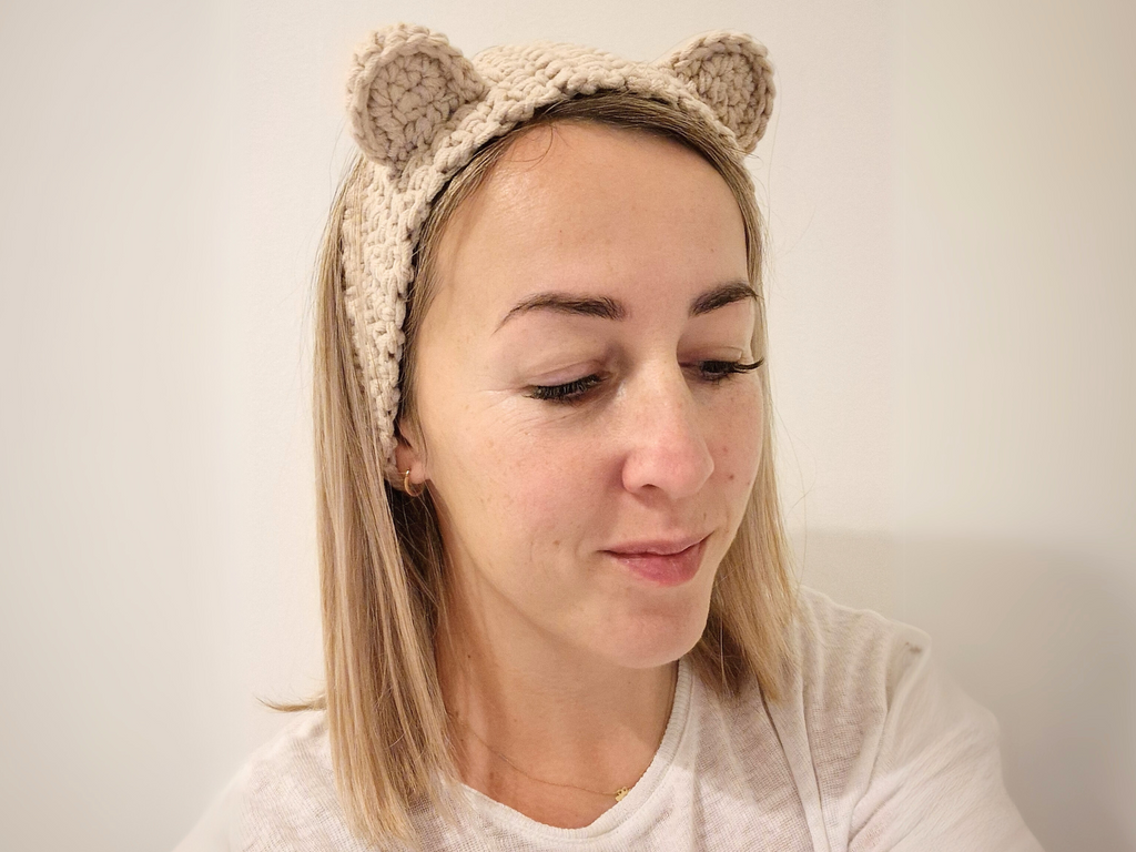 Teddy Bear Headband Crochet Pattern