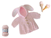 Bunny Hug Crochet Baby Jacket YARN PACK
