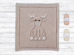Bobbly Highland Cow Crochet Baby Blanket KIT
