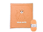 Bobbly CAT Crochet Baby Blanket KIT