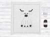 Bobbly Highland Cow Crochet Baby Blanket KIT