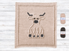 Bobbly Highland Cow Crochet Baby Blanket KIT