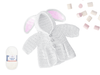 Bunny Hug Crochet Baby Jacket YARN PACK