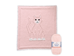 Bobbly CAT Crochet Baby Blanket KIT
