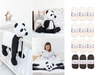 Cuddle and Play Panda Bear Crochet Blanket Yarn Pack
