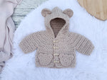 Bear Hug Crochet Baby Jacket Crochet Yarn Pack