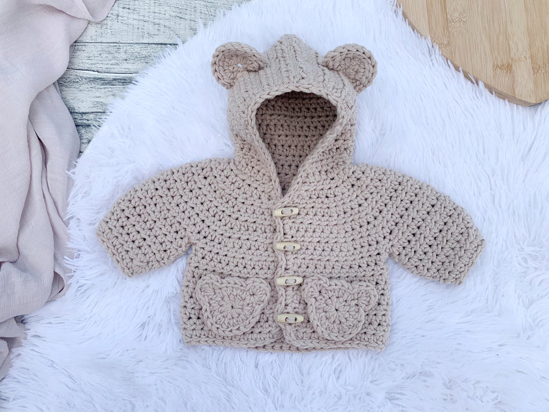 Bear Hug Crochet Baby Jacket Crochet Yarn Pack