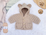 Bear Hug Crochet Baby Jacket Crochet Yarn Pack