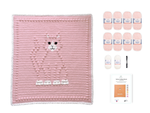 Bobbly CAT Crochet Baby Blanket KIT
