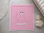 Bobbly CAT Crochet Baby Blanket KIT