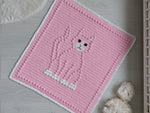 Bobbly CAT Crochet Baby Blanket KIT