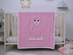 Bobbly CAT Crochet Baby Blanket KIT