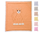 Bobbly CAT Crochet Baby Blanket KIT