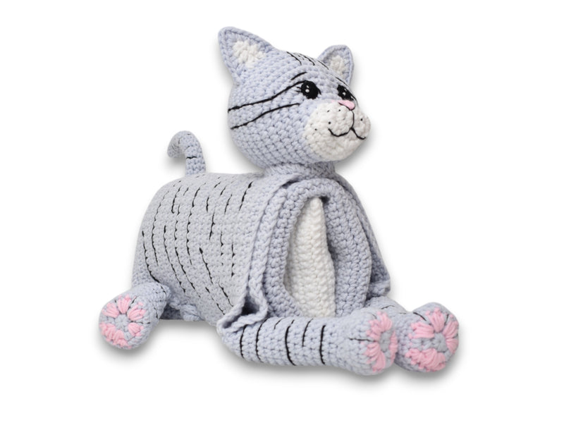 Cuddle and Play Cat Blanket Crochet KIT