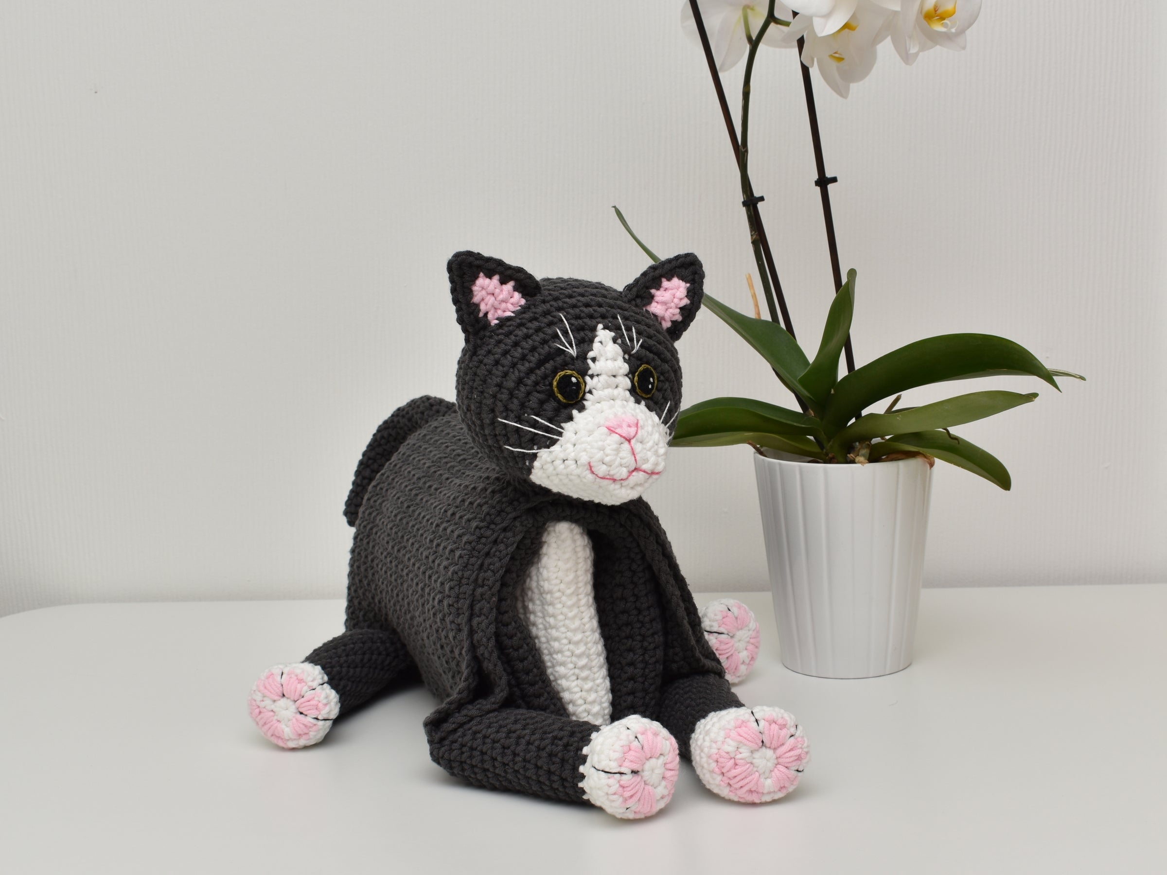 Cuddle and Play Cat Blanket Crochet YARN PACK β Dreamy Wool