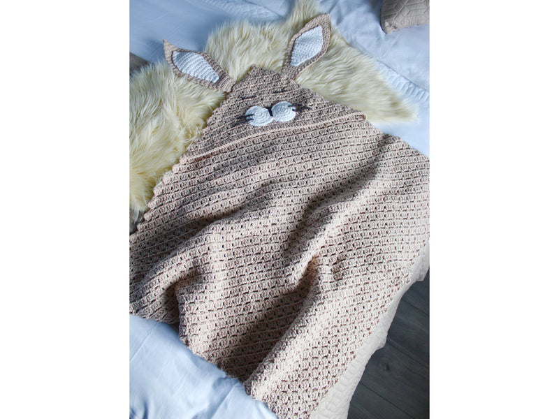 Hop Bunny Hooded Crochet Blanket YARN PACK