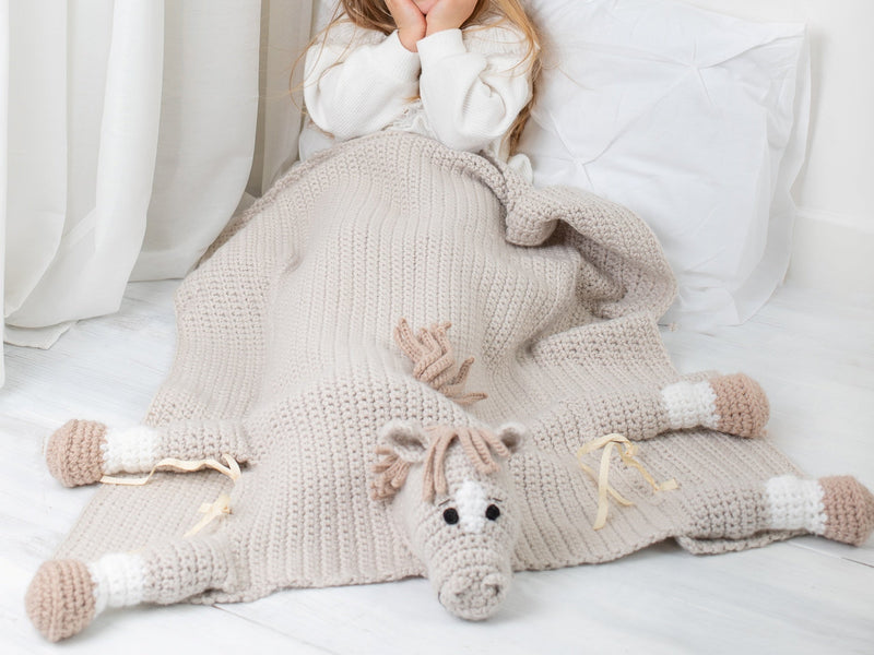 Cuddle and Play Horse Crochet Blanket Yarn Pack