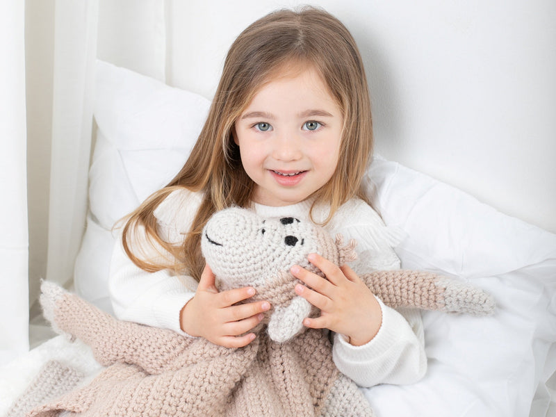 Cuddle and Play Monkey Blanket Crochet KIT
