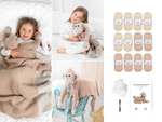 Cuddle and Play Monkey Blanket Crochet KIT