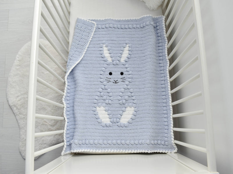 Bobbly Bunny Crochet Baby Blanket KIT