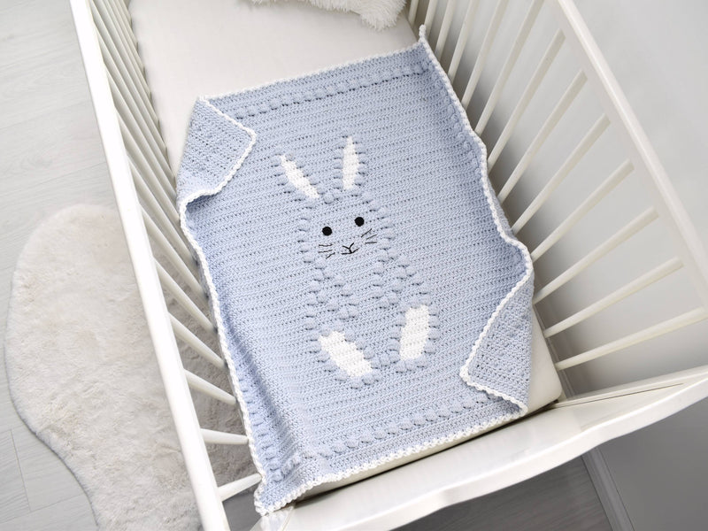 Bobbly Bunny Crochet Baby Blanket KIT