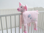 E-book Pig Crochet Pattern Cuddle and Play Blanket Toy