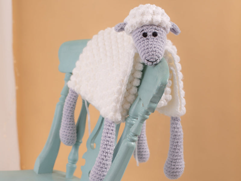 Cuddle and Play Sheep Blanket Crochet KIT