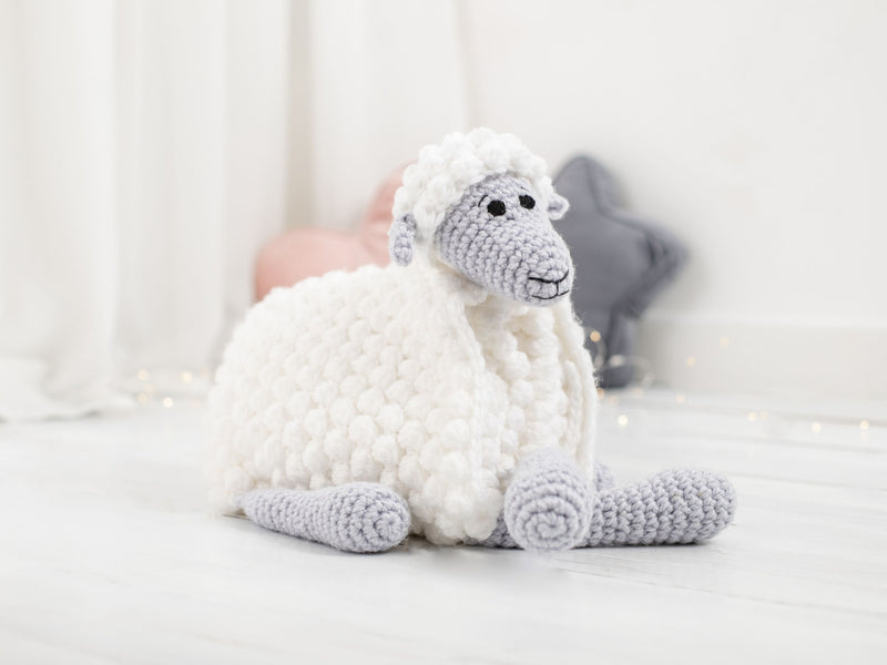 E-book Sheep Crochet Pattern Cuddle and Play Blanket Toy