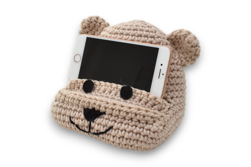 Mobile Phone Stand TEDDY BEAR Crochet KIT