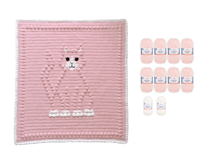 Bobbly CAT Crochet Baby Blanket Yarn Pack