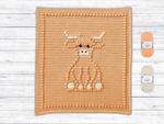 Bobbly Highland Cow Crochet Baby Blanket KIT