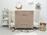 E-book Bobbly Highland Cow Baby Blanket Crochet Pattern / Scottish Cow Crochet Blanket