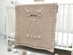 E-book Bobbly Highland Cow Baby Blanket Crochet Pattern / Scottish Cow Crochet Blanket