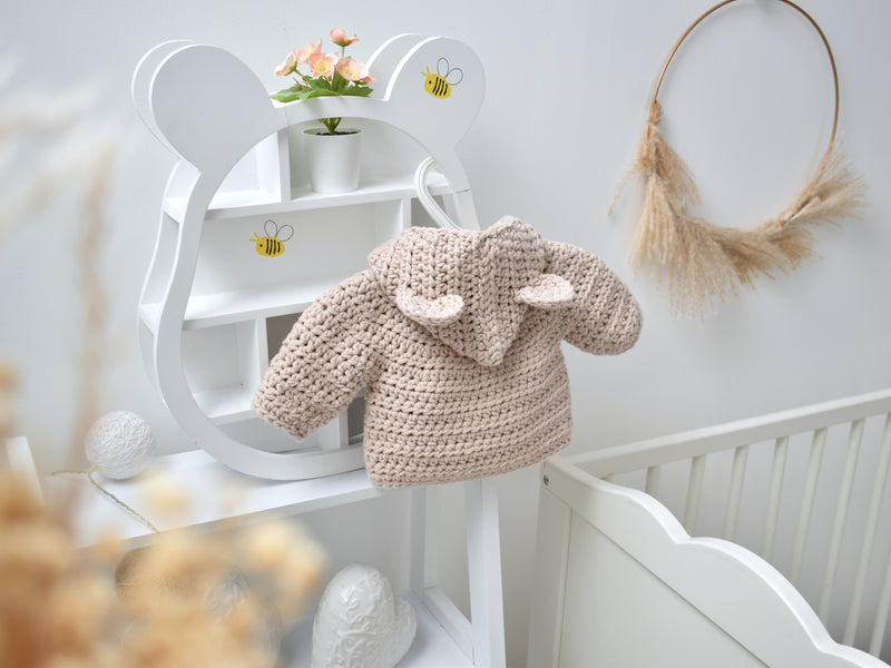 Bear Hug Crochet Baby Jacket Crochet Yarn Pack