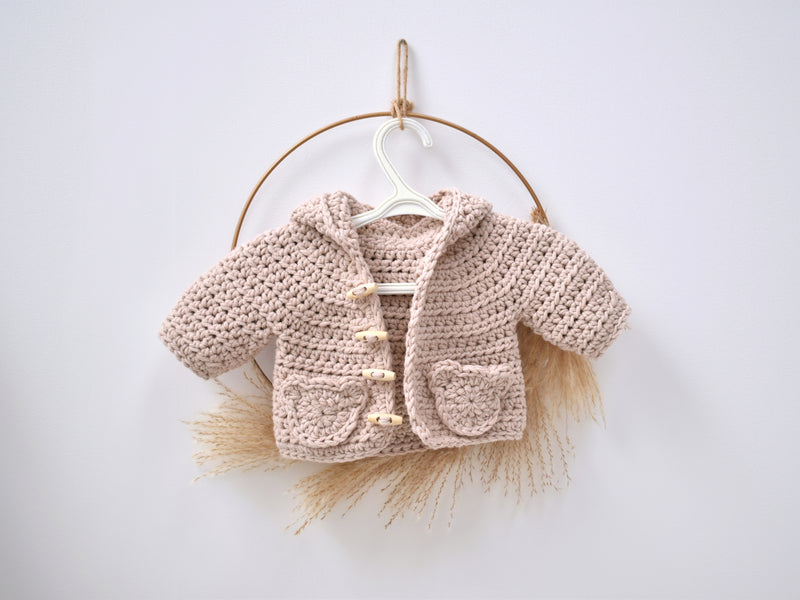 Bear Hug Crochet Baby Jacket Crochet Yarn Pack