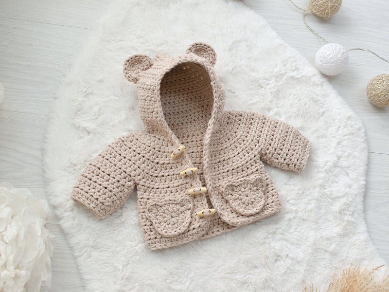 Bear Hug Crochet Baby Jacket Crochet Yarn Pack