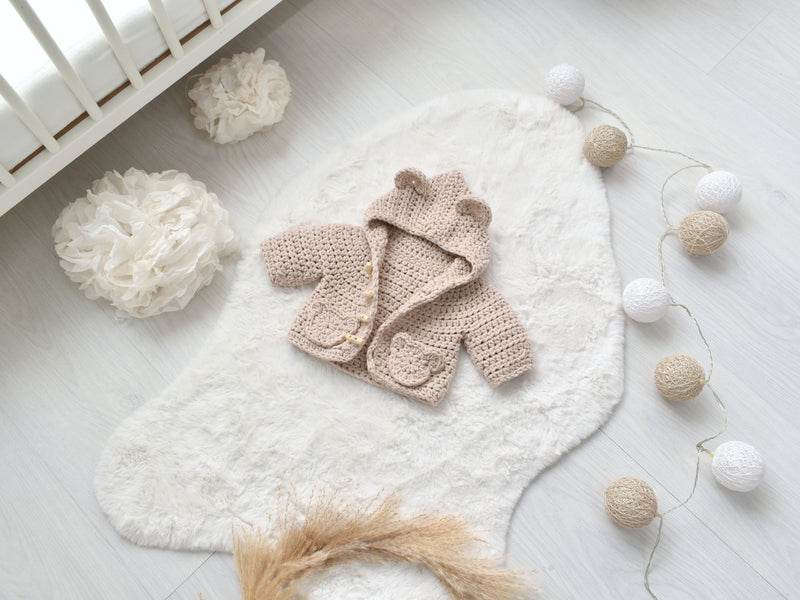 Bear Hug Crochet Baby Jacket Crochet Yarn Pack