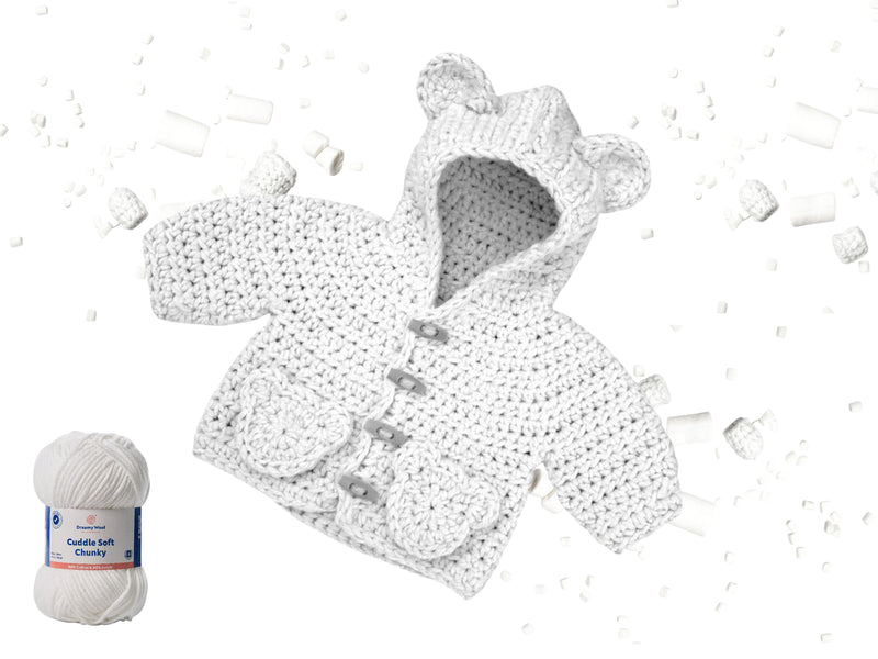 Bear Hug Crochet Baby Jacket Crochet Yarn Pack