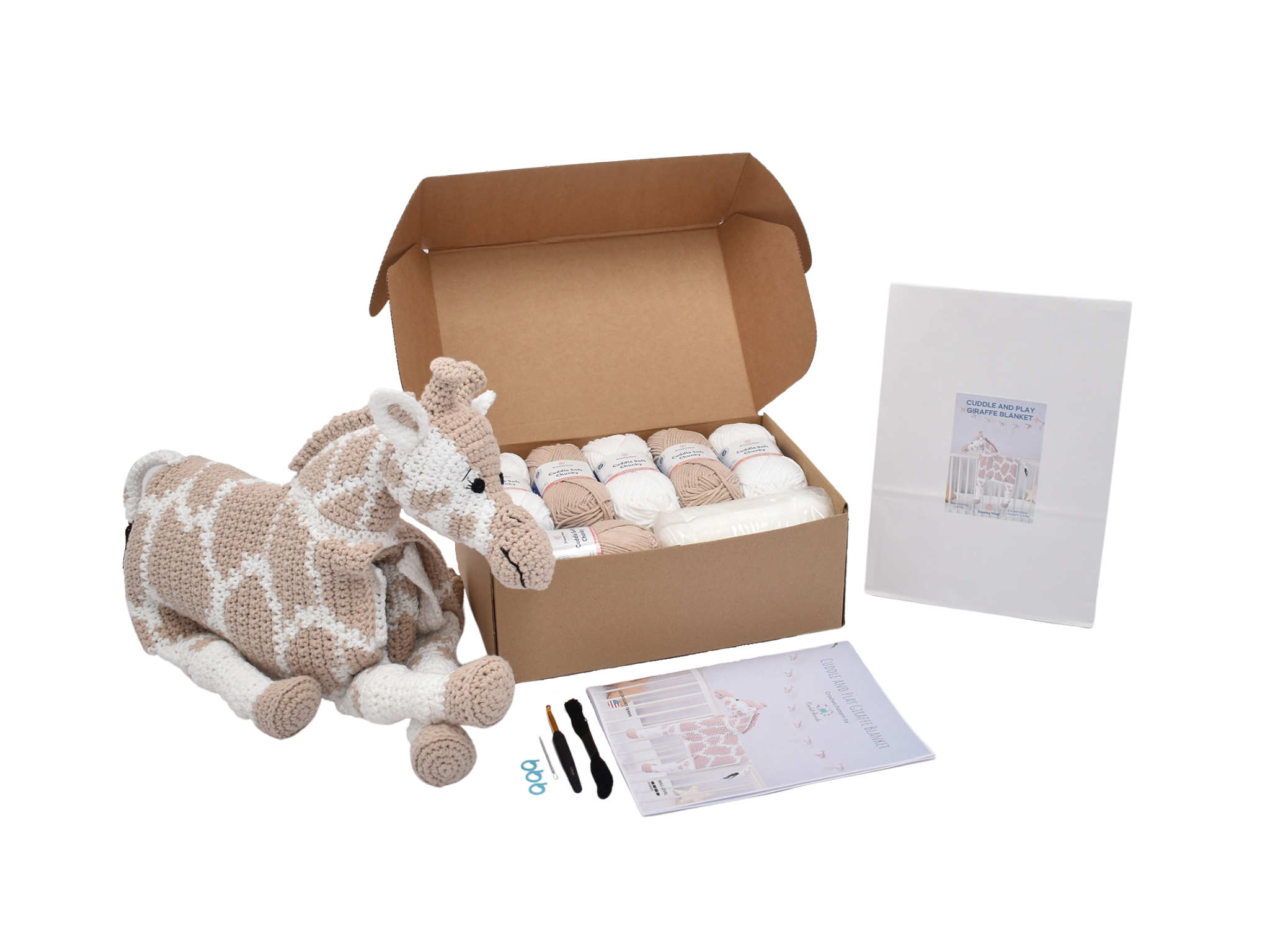 Giraffe Crochet Kit for Beginners with Video – Wee Woolly Wonderfuls